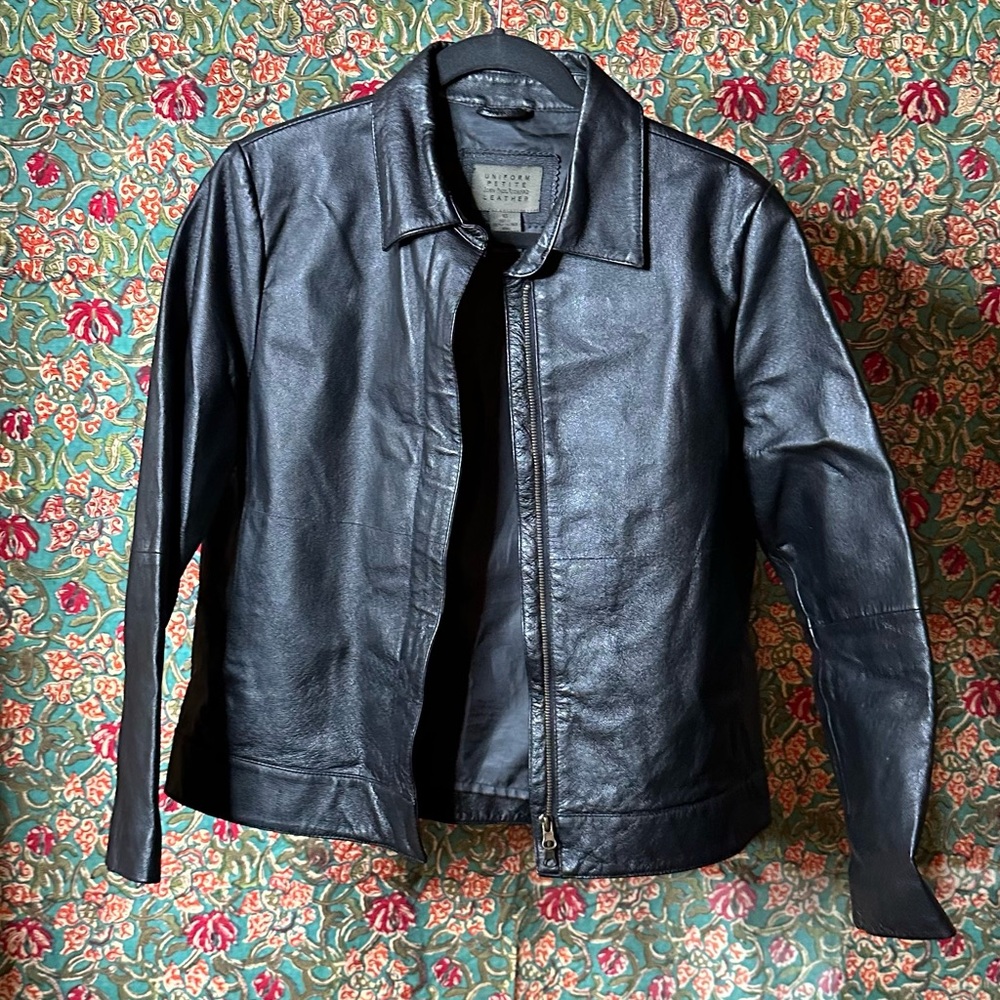 UNIFORM JOHN PAUL RICHARD LEATHER JACKET , SZ 10